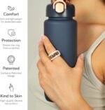 Rinfit Silicone Ring Protector Compatible with Samsung Galaxy Ring and Oura Ring - Smart Ring Cover - StyleFit U.S. Design Patent - White, Size 9 - Image 4