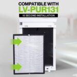 Durabasics Air Purifier Replacement Filter for Levoit Filter Replacement LV-PUR131, LV-PUR131S and LV-PUR131-RF | 2 HEPA & 2 Activated Carbon Pre-Filters - Image 7