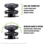 KontrolFreek FPS Freek Battle Royale Nightfall Performance Kit for Xbox One and Xbox Series X Controller | Includes Performance Thumbsticks and Performance Grips | Black - Image 4