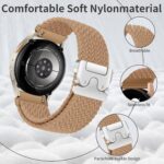 20mm Nylon Braided Band Compatible with Samsung Galaxy Watch 4/5/6/7/FE 40mm 44mm Band/5 Pro/Watch 4&6 Classic/Active 2 40mm 44mm/3 41mm/Gear Sport/Gear S2 Classic - Image 5