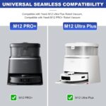 Replacement Accessories Compatible with Yeedi M12 Ultra Plus/ M12 PRO+ Robot Vacuum Cleaner.（2 Main Brush,6 Side Brushes,6 Hepa Filters,6 Mop Pads,6 dust Bags） - Image 3