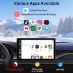 Ai Box Wireless Carplay Adapter/Android Auto, CarWave Wireless Car Smart Box with 4G LTE/AndroidOS 13,5G WiFi,YouTube-Netflix,4GB+64GB,Ai Dongle 2 Blue-Tooth for OEM Wired CarPlay Android Auto - Image 4