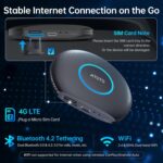 Ai Box Wireless Carplay Adapter/Android Auto, CarWave Wireless Car Smart Box with 4G LTE/AndroidOS 13,5G WiFi,YouTube-Netflix,4GB+64GB,Ai Dongle 2 Blue-Tooth for OEM Wired CarPlay Android Auto - Image 6