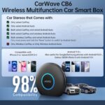 Ai Box Wireless Carplay Adapter/Android Auto, CarWave Wireless Car Smart Box with 4G LTE/AndroidOS 13,5G WiFi,YouTube-Netflix,4GB+64GB,Ai Dongle 2 Blue-Tooth for OEM Wired CarPlay Android Auto - Image 9