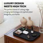 Courant MAG:3 Charger and Tray - Belgian Linen, Multi-Device Charger Compatible with MagSafe iPhones 16, 15, 14, 13, 12 or Wireless AirPod Cases (Charcoal) - Image 3