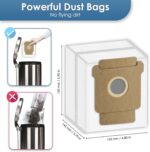 (10 Pack) Q0520 Q052020 Replacement Dust Bags Compatible With iRobot Roomba Vacuum 2 Essential Robot with AutoEmpty Dock Q0250, Vacuum Bag, Dsiposal Bag Accessories Kit - Image 8