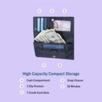 Nautica Seaside Slim Womens Wallet RFID Blocking Credit Card Holder, Coin Purse, Checkbook Organizer Clutch, Small Vegan Leather Wallet for Travel, Blush - Image 5