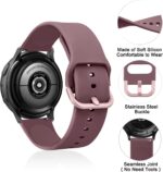 Silicone Bands Compatible with Garmin Venu SQ/Venu Sq 2/Venu SQ Music/Venu Sq 2 Music/Venu 2 Plus, 20mm Soft Silicone Sport Replacement Wristband Straps for Women Men - Image 3
