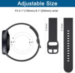 Silicone Bands Compatible with Garmin Venu SQ/Venu Sq 2/Venu SQ Music/Venu Sq 2 Music/Venu 2 Plus, 20mm Soft Silicone Sport Replacement Wristband Straps for Women Men - Image 5