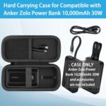 khanka Hard Travel Case Replacement for Anker Zolo Power Bank, 10,000mAh 30W Portable Charger, Case Only.(Black) - Image 4