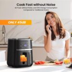 Adoolla Air Fryer Oven 5 Qt Large Oil Free Touch Screen 1500W Mini Oven Combo with 7 Accessories, One-Touch Digital Controls, Nonstick Tray & Dishwasher-Safe Detachable Square Basket, Timer - Image 6