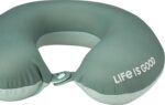 Life is Good High Density Memory Foam Travel Neck Pillow - Soft U-Shaped Compact Neck Support Pillow for Car, Side Sleeping, and Travel, Spruce Fog - Image 6