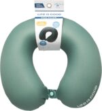 Life is Good High Density Memory Foam Travel Neck Pillow - Soft U-Shaped Compact Neck Support Pillow for Car, Side Sleeping, and Travel, Spruce Fog - Image 7