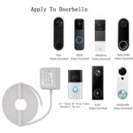 24V Doorbell Transformer 33FT Output Line for All Models of Ring Doorbells, Nest, Honeywell, Ecobee, Arlo, Wyze, Eufy （White），Reliable Power Supply for Smart Thermostats and Video Doorbells - Image 4