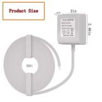 24V Doorbell Transformer 33FT Output Line for All Models of Ring Doorbells, Nest, Honeywell, Ecobee, Arlo, Wyze, Eufy （White），Reliable Power Supply for Smart Thermostats and Video Doorbells - Image 7
