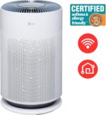 LG PuriCare 360 Air Purifiers for Home, Large and Small Room, Bedroom, Up to 2,059 ft² in 1 Hr with NanoFiber True HEPA Filter, 360 Degrees of Filtration, WiFi, Air Quality Monitor, Low Noise - Image 3