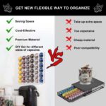 Nespresso Pods Holder for Coffee Pod Holder, k-Cup Organizer Storage on Coffee Bar Accessories And Organizer Wall Mount Under Cabinet Coffee Maker - Image 7