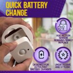 Philips Hue Compatible Flush Ceiling Mount - Removable Plate for Battery Change - Easy DIY Installation - Perfect for Hallways & Entrances - Discreet Finish - Works with Hue Motion Sensor V1 & V2 - Image 5