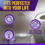 Philips Hue Compatible Flush Ceiling Mount - Removable Plate for Battery Change - Easy DIY Installation - Perfect for Hallways & Entrances - Discreet Finish - Works with Hue Motion Sensor V1 & V2 - Image 7
