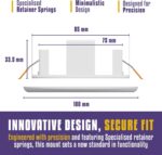 Philips Hue Compatible Flush Ceiling Mount - Removable Plate for Battery Change - Easy DIY Installation - Perfect for Hallways & Entrances - Discreet Finish - Works with Hue Motion Sensor V1 & V2 - Image 9