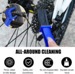 2 PCS Motorcycle Chain Brush, Chain Gears Maintenance Cleaning Brush, Bicycle Chain Cleaning Brush Tool for Motorcycle Bicycle Scooter Tricycle, Motorcycle Accessories (Blue) - Image 5