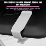 Sunglasses Holders for Car Sun Visor, Magnetic American Flag Auto Glasses Ticket Card Hanger Clip, Patriotic Vehicle Interior Eyeglass Mount Accessories, Universal for SUV Truck (White/Black) - Image 6