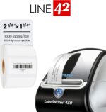 Compatible DYMO 30334 2-1/4" x 1-1/4" Multipurpose Barcode/FNSKU Labels, Compatible with DYMO Labelwriter 450, 4XL, Rollo & Zebra Desktop Printers, Perforated, 2 Rolls/2,000 Labels - Image 3