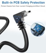 Charger Cable for Garmin GPS,(3Ft 18AWG) Thicker Shielded Mini USB Charging Cord for Garmin Nuvi,90 Degree GPS Replacement Power Adapter Wire for Drivesmart 65,Zumo XT,Dezl,Navigation - Image 4