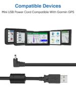 Charger Cable for Garmin GPS,(3Ft 18AWG) Thicker Shielded Mini USB Charging Cord for Garmin Nuvi,90 Degree GPS Replacement Power Adapter Wire for Drivesmart 65,Zumo XT,Dezl,Navigation - Image 8