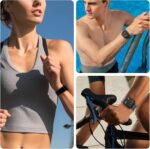 Stretchy Bands for Fitbit Versa - Magnetic Buckle Soft Nylon Smartwatch Band - Image 7