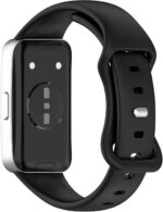 MOTONG Compatible with Huawei Band 10 Replacement Strap - Repalcement Silicone Wrist Watch Strap Compatible with Huawei Band 10/9/8(Black) - Image 3