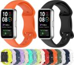 MOTONG Compatible with Huawei Band 10 Replacement Strap - Repalcement Silicone Wrist Watch Strap Compatible with Huawei Band 10/9/8(Black) - Image 7