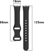 MOTONG Compatible with Huawei Band 10 Replacement Strap - Repalcement Silicone Wrist Watch Strap Compatible with Huawei Band 10/9/8(Black) - Image 9