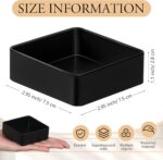 24 Pcs Stackable Drawer Organizer Trays Set, Plastic Drawer Organizers Black Multifunctional Stackable Trays for Vanity, Bathroom, Desk Office,2.95 x 2.95 x 1.1 Inches - Image 4