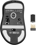 Cooler Master MM731 Wireless Gaming Mouse Black, Adjustable 19,000 DPI, Palm|Claw Grip, 2.4GHz|Bluetooth, PixArt Optical Sensor, Ultraweave Cable, PTFE Feet, RGB Lighting (MM-731-KKOH1) - Image 4