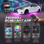 OPT7 Aura Pro Underglow LED Lights Kit for Car with APP & Remote Control, RGB Multicolor Modes, Music Sync, Waterproof Rigid Aluminum Light Bar, Exterior Neon Accent Underbody Lighting Kit - Image 4