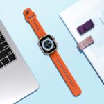 Sport Bands Compatible with Apple Watch Band Ultra 2/Ultra SE Series 10/9/8/7/6/5/4 49mm 46mm 45mm 44mm for Women/Men Silicone iWatch Band (49/46/45/44mm, Orange) - Image 4