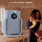 Shark NeverChange Air Purifier Compact Pro with Long-lasting HEPA Exceeding Filtration, For Pet Dander, Dust, Smoke, Allergens, Up to 250 sq. ft. for Bedroom, Home Office, Dorm, HP071BRN (2025) - Image 5