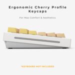 Glorious Grapefruit PBT Keycaps Set (Pink & Yellow) 143 Cute Custom Keycaps, Cherry MX Profile, Pastel, Low-Profile Dye-Sub for Mechanical Gaming Keyboards (60%, TKL, Full Size) Incl Mac Keys (191) - Image 9