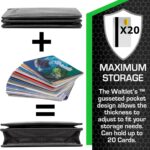 ID Stronghold Waltlet - RFID Blocking Bifold Wallet for Men with Magnetic Clasp - Black - Image 4