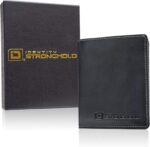 ID Stronghold Waltlet - RFID Blocking Bifold Wallet for Men with Magnetic Clasp - Black - Image 7