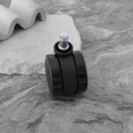 5PCS Soft Edge Casters Twin Wheel Non-Hooded Caster Compatible with Herman Miller Chair Compatible with Verus Compatible with Lino Compatible with Cosm - Image 6