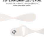 Meliya 4 Pack Bands for Samsung Galaxy Watch 7/FE/6/5/4 Band 40mm 44mm, 20mm Soft Silicone Sport Replacement Strap for Galaxy Watch 7 Band Women Men - Image 4