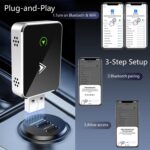 Wireless Carplay Adapter & Android Auto Wireless Adapter 2 in 1, 2025 Upgrade, Mini USB Convection Vent Design, Plug and Play, Stable Connection, No Delay,for 2016+ Cars & iOS 12+ & Android 11+ - Image 5