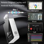 Wireless Carplay Adapter & Android Auto Wireless Adapter 2 in 1, 2025 Upgrade, Mini USB Convection Vent Design, Plug and Play, Stable Connection, No Delay,for 2016+ Cars & iOS 12+ & Android 11+ - Image 6