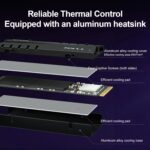 EN855 Internal Gaming SSD with Heatsink 1TB PCIe Gen4, Up to 7400MB/s, NVMe M.2 2280, 3D TLC NAND Flash, Solid State Drive, Configure DRAM Cache, Compatible with PS5 and PC - Image 6