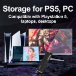 EN855 Internal Gaming SSD with Heatsink 1TB PCIe Gen4, Up to 7400MB/s, NVMe M.2 2280, 3D TLC NAND Flash, Solid State Drive, Configure DRAM Cache, Compatible with PS5 and PC - Image 8