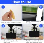 8Pcs Dashcam Windshield Sticker Electrostatic Film Transparent Sticker to Prevent Scratching and Falling, Durable and Reusable Dash Cam Stickers for Mounting Dash Cam - Image 6