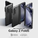 Spigen for Galaxy Z Fold 5 Case, Slim Armor Pro (2023) [Hinge Protection] - Black - Image 3