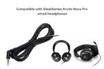 UNCLE LIGHT Arctis Nova Pro Replacement Cable, Compatible with SteelSeries Arctis Nova Pro Gaming Headsets 3.5mm Gaming Headsets Audio line, 5 Ft, Black - Image 3
